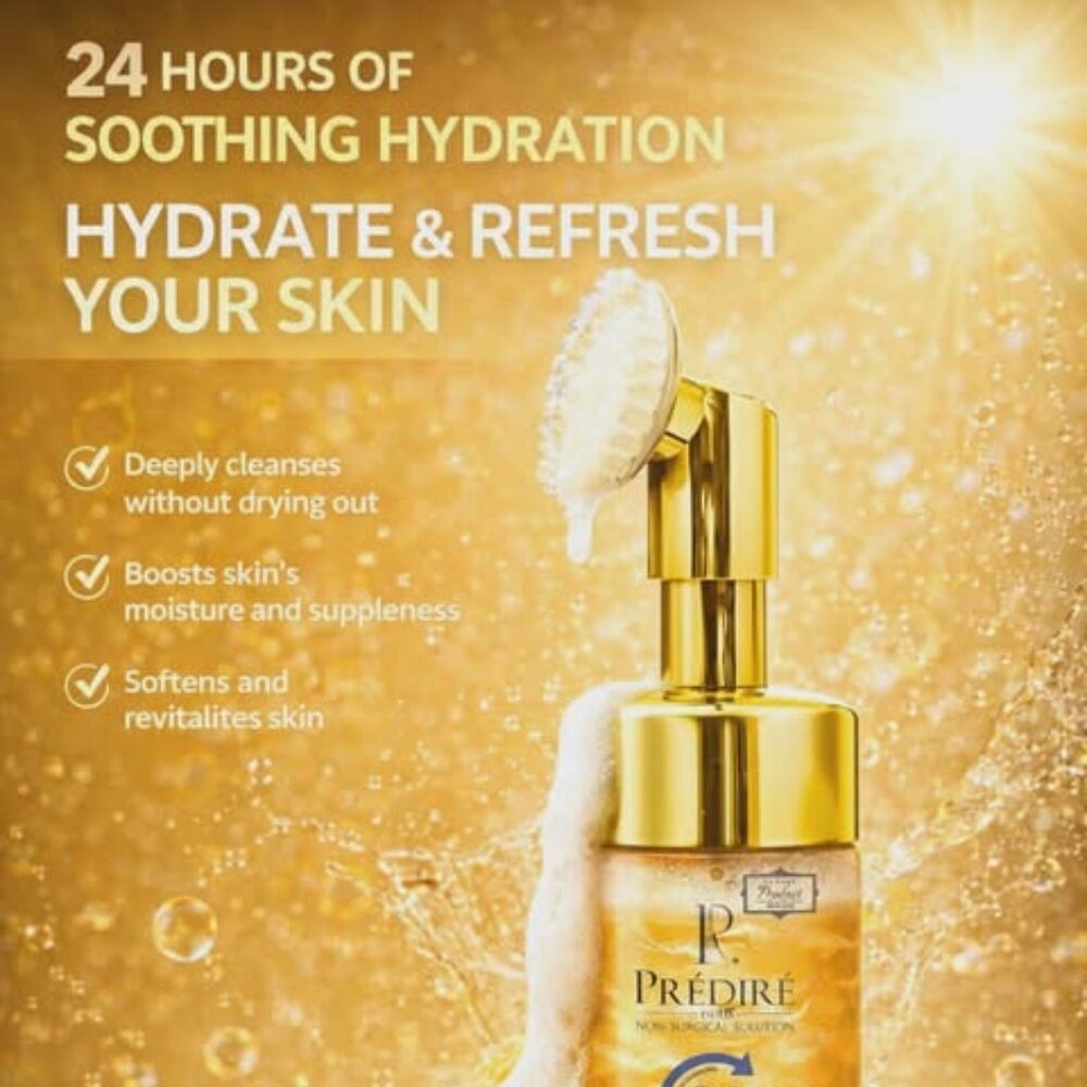 Prédiré Hydrating Lava Foam Facial Cleanser (Rich with Vitamin E & A)